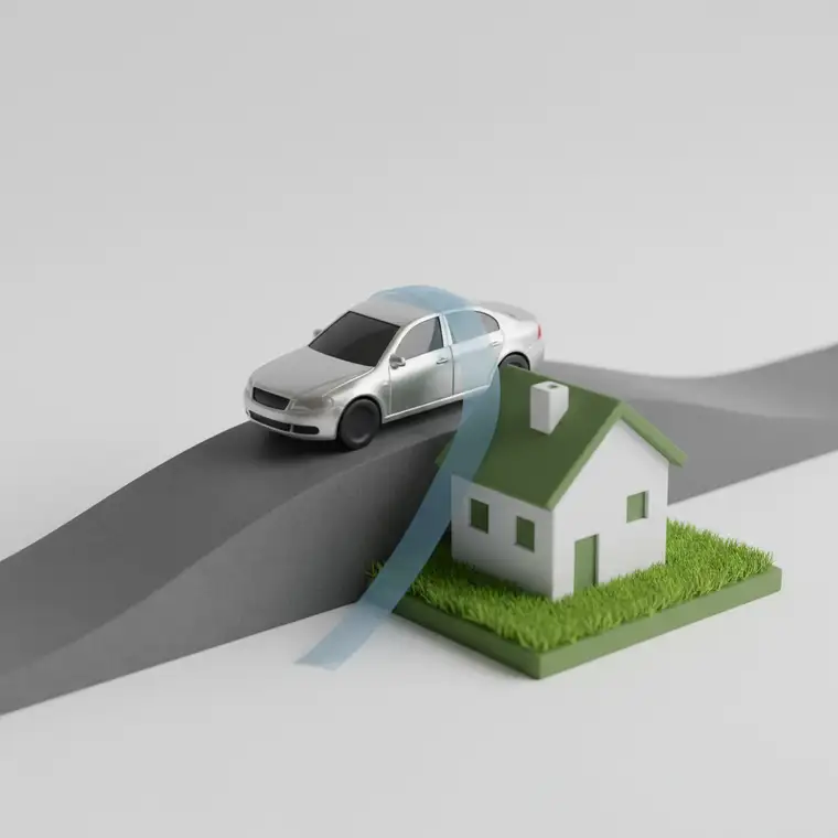 Młoda para analizuje zdolność kredytową przy kredycie samochodowym, planując kredyt hipoteczny na mieszkanie