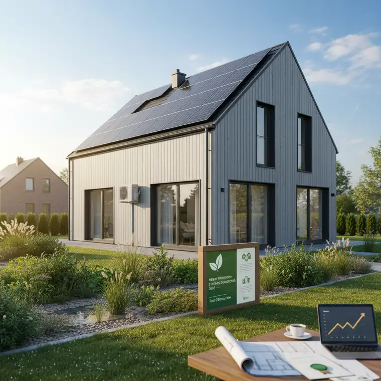 Para przegląda parametry energetyczne mieszkania z doradcą przed wyborem kredytu hipotecznego z dopłatą ekologiczną